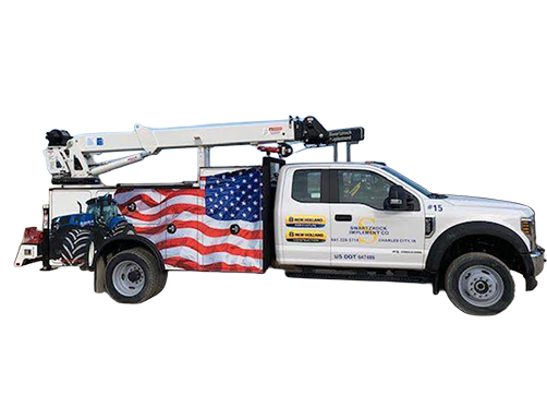 Our service truck, ready to serve